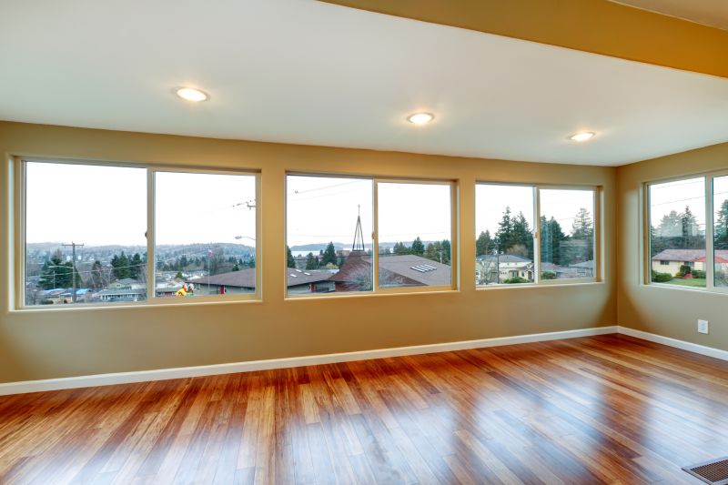 Large picture window in living room
